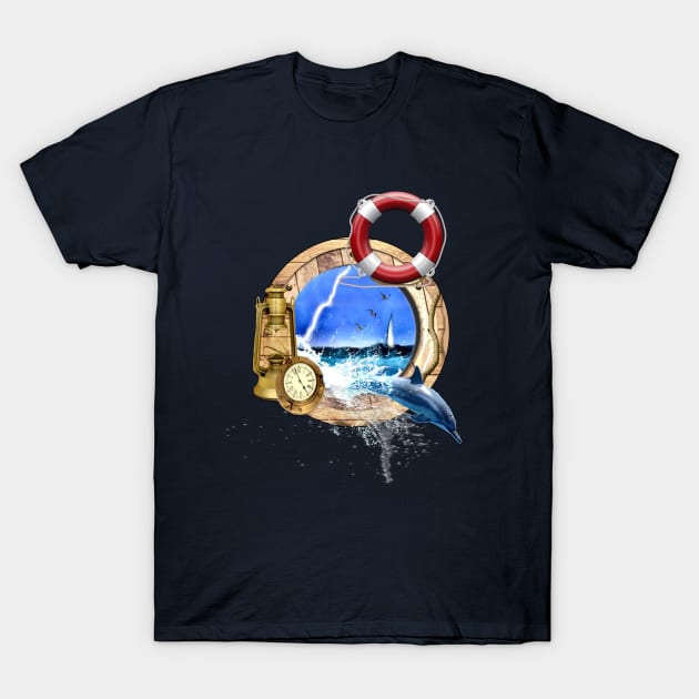 Sailing Sea Life T-Shirt by KC Morcom aka KCM Gems n Bling aka KCM Inspirations